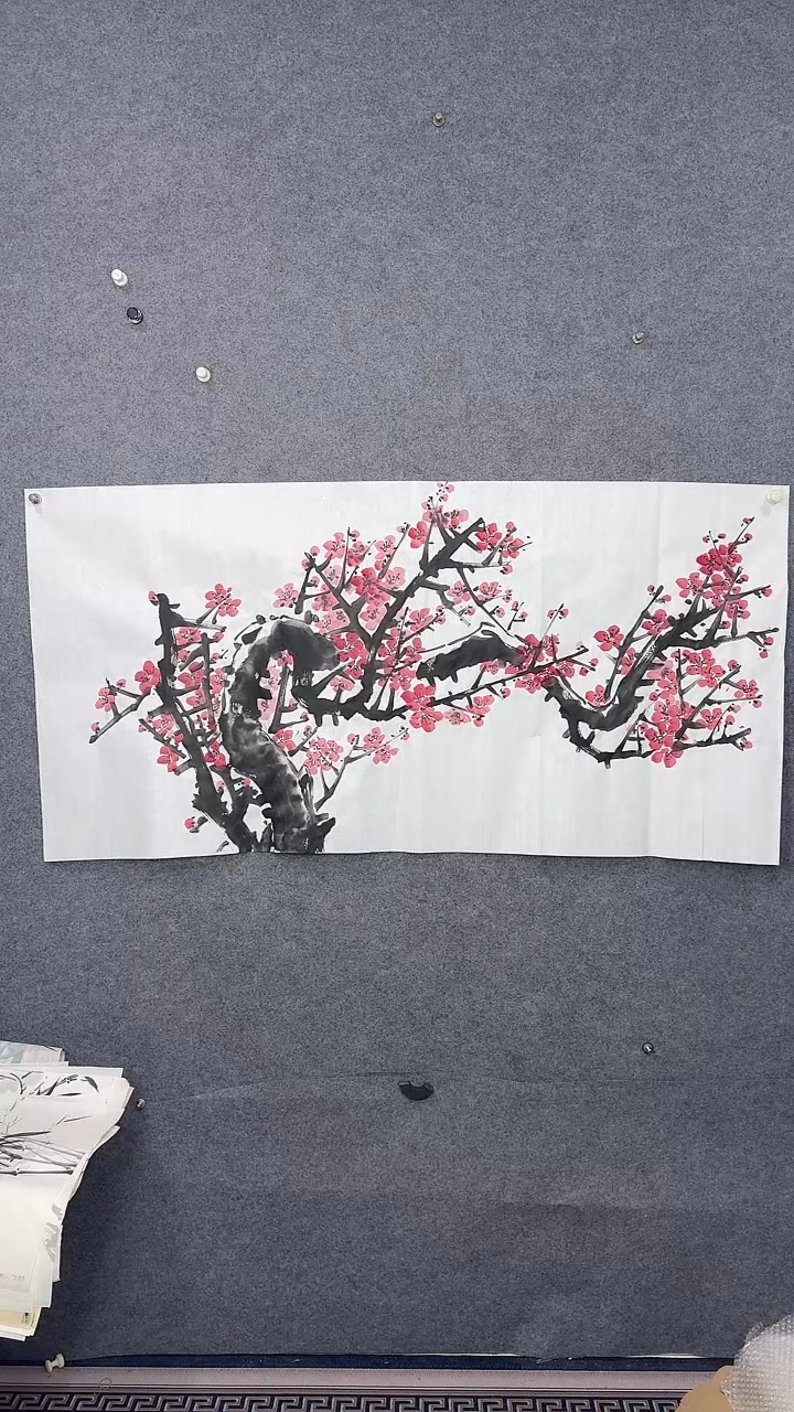 国画136*68/吴铁成作品