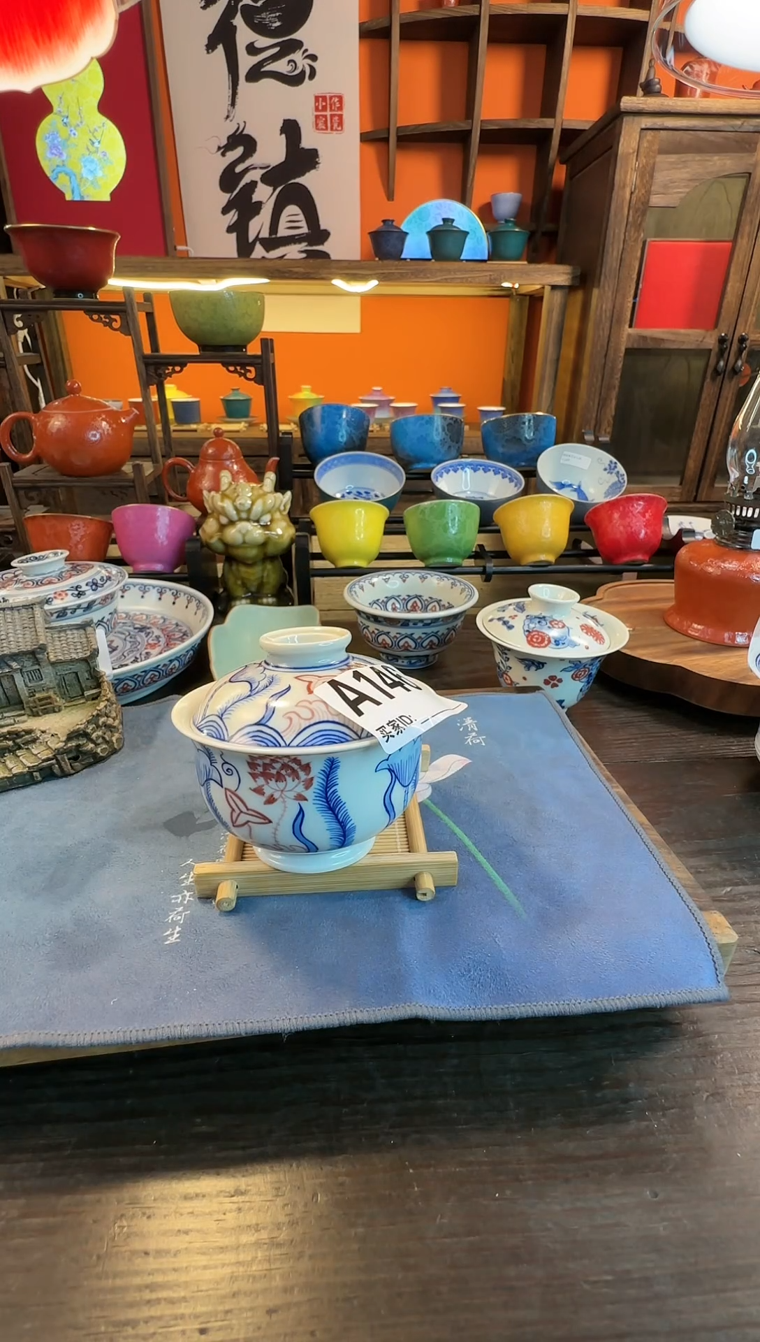 【闪购商品】景德镇高温手工手绘青花茶具