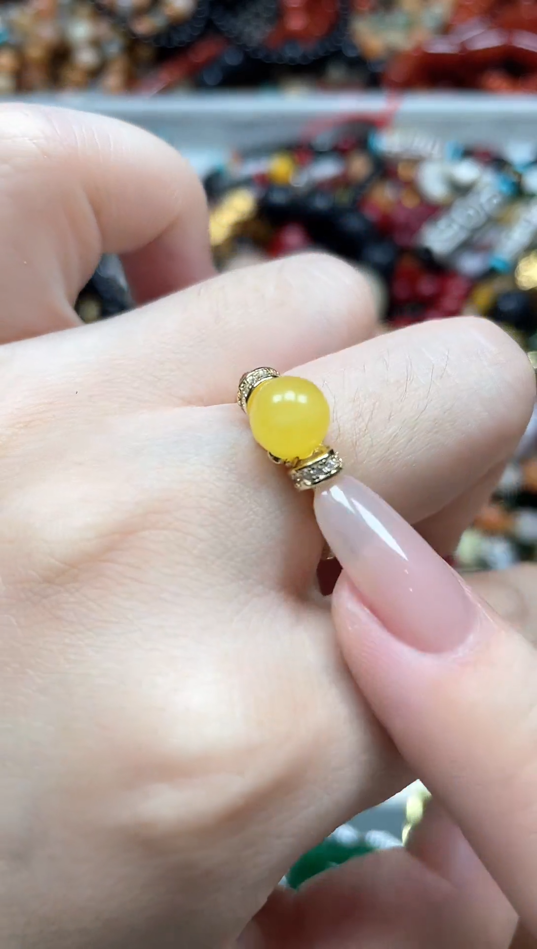 合金蜜蜡戒指多样性发货拍一发一