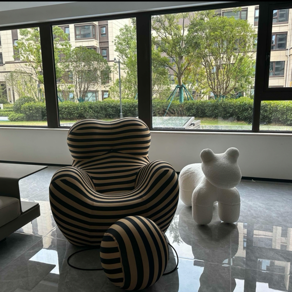 【阑印悦品】妈妈怀抱沙发和小马椅沙发组合