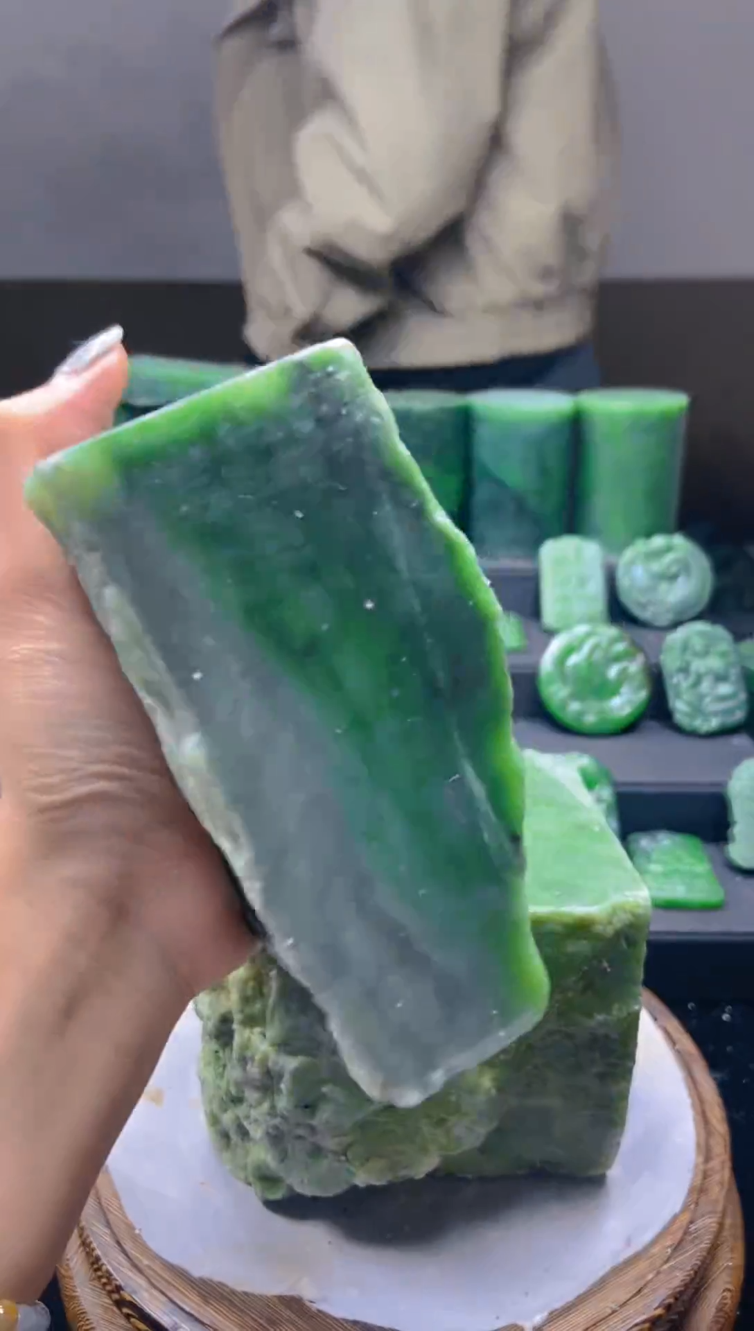 未镶嵌和田玉珠宝半成品1