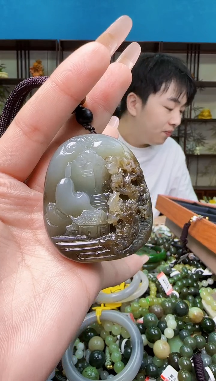 颈饰未镶嵌和田玉胖****我1