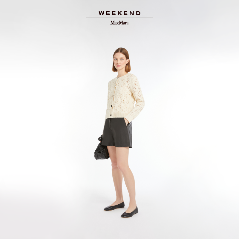 Weekend MaxMara 2025春夏新款女装棉质混纺针织开衫5341015106
