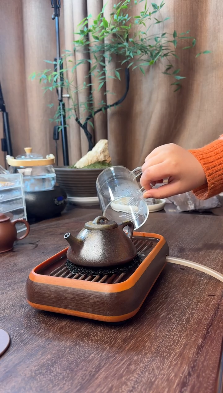 茶壶紫砂原矿紫砂壶柴烧子冶石瓢 -200cc -10号