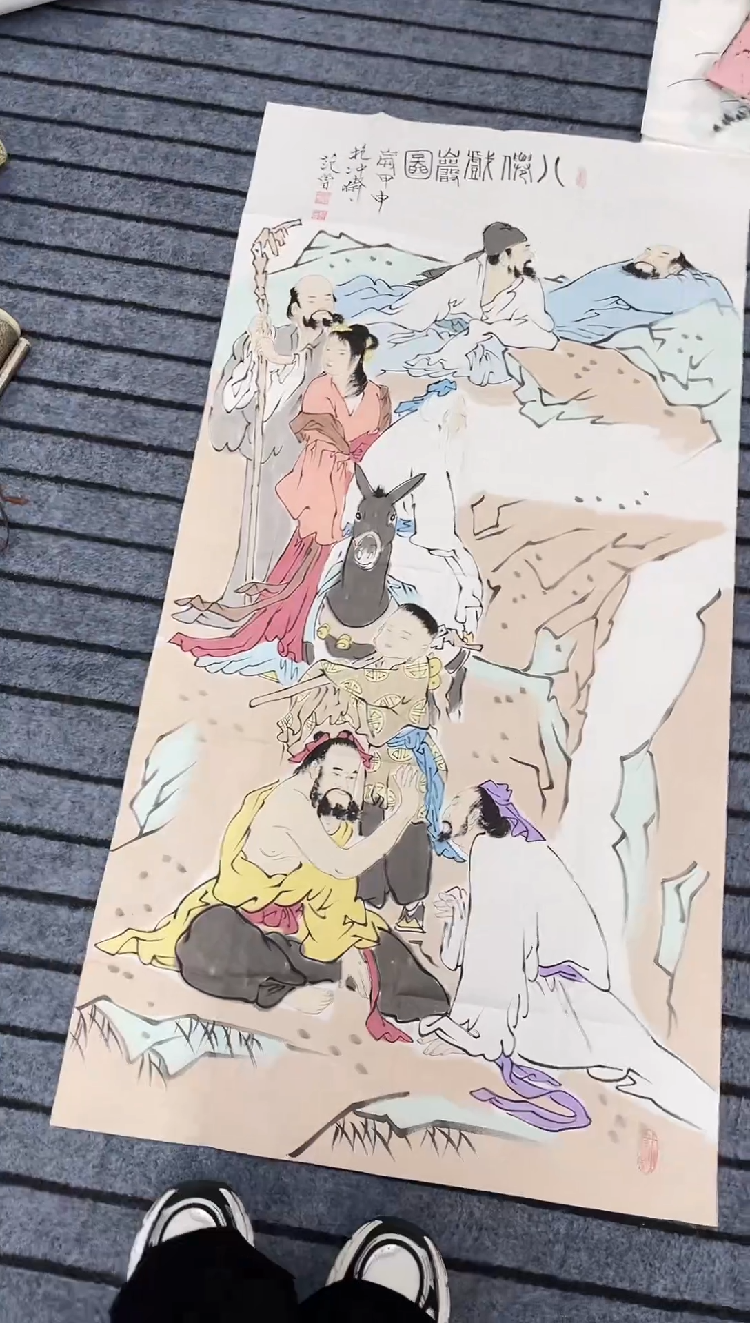 国画精品四尺人物作品
