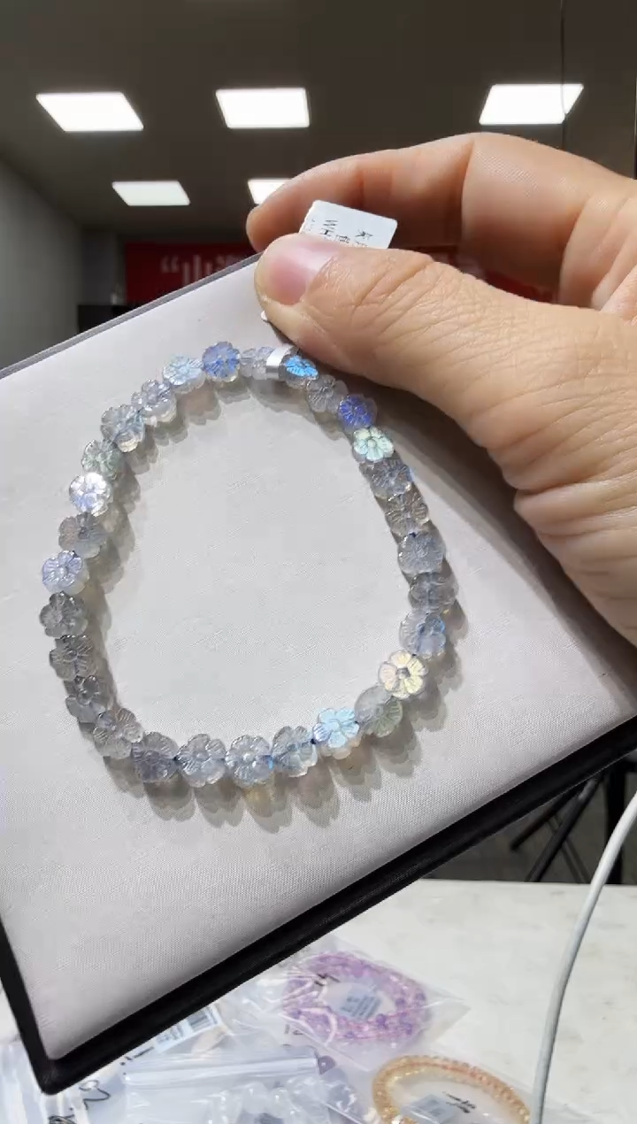 未镶嵌手链拉长石 优0248