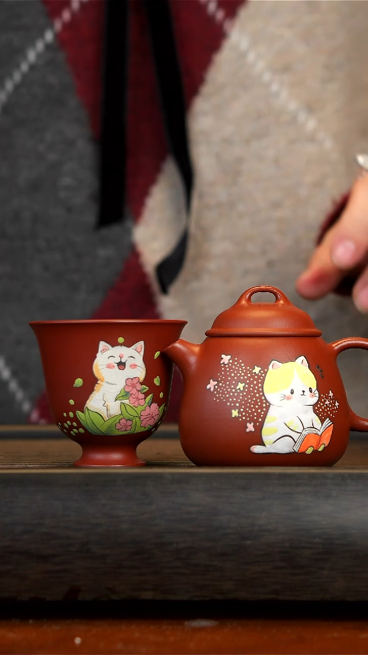 【闪购商品】紫砂茶壶朱泥宝权壶