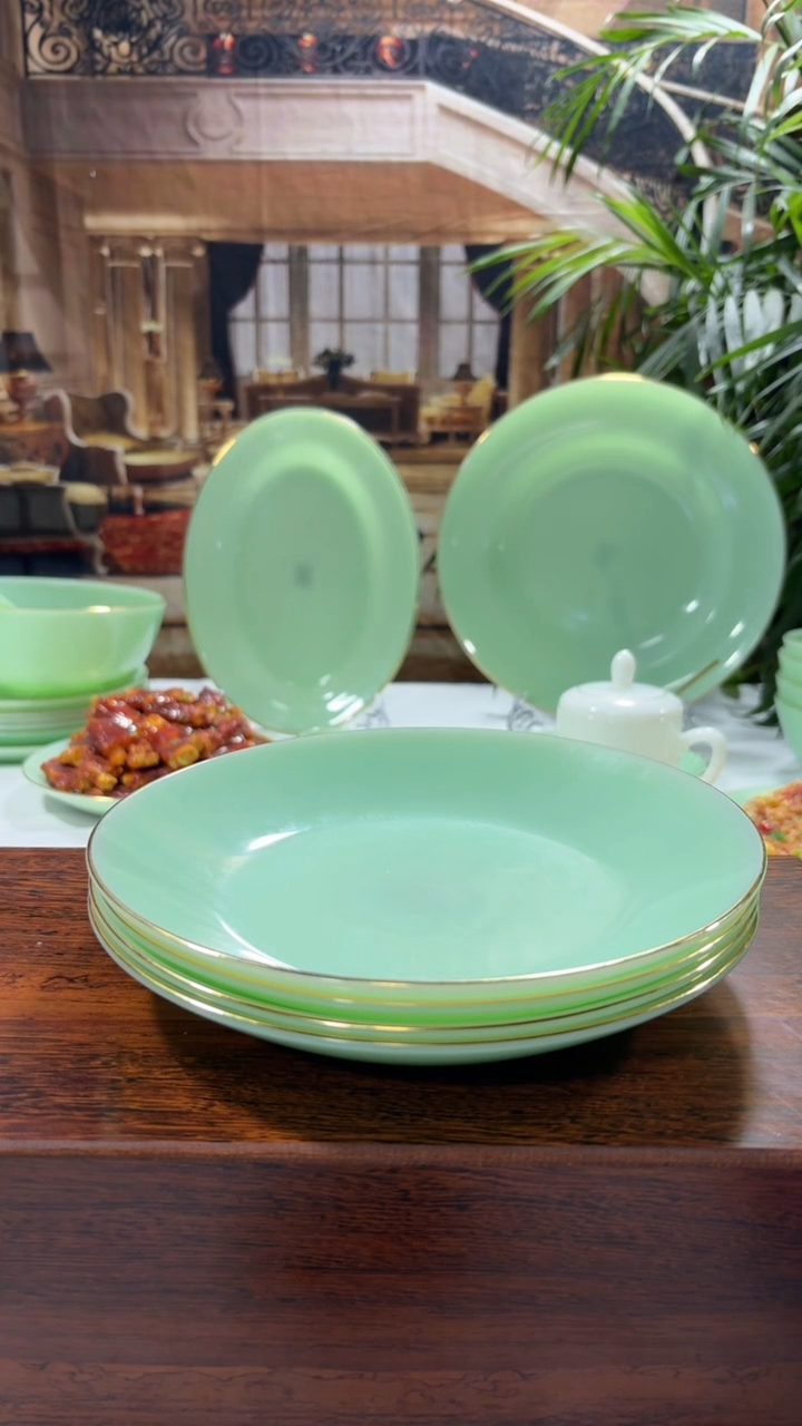 【闪购商品】...8英寸深盘6个  玉瓷【贝美】