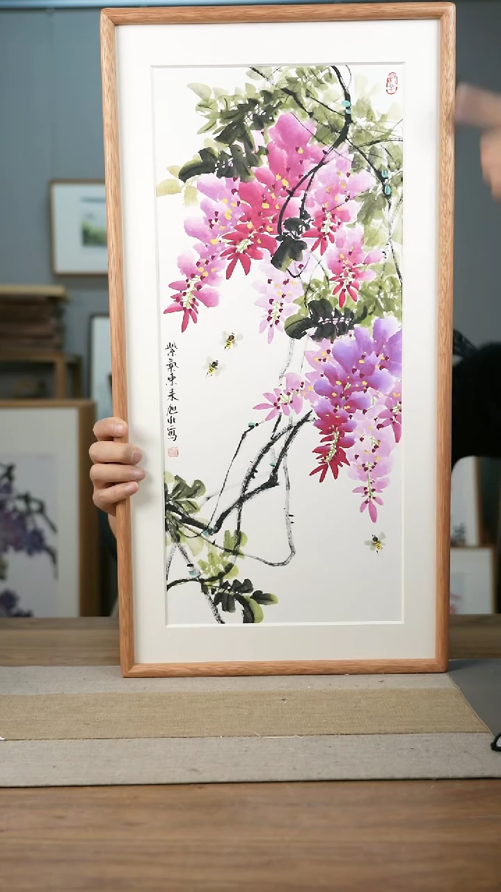 【闪购商品】书法协会会员老师带框作品-手书/绘同款作品