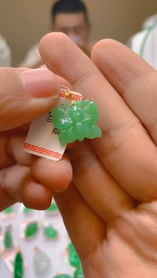 【闪购商品】翡翠颈饰18K金镶嵌新号开播，全场乱卖