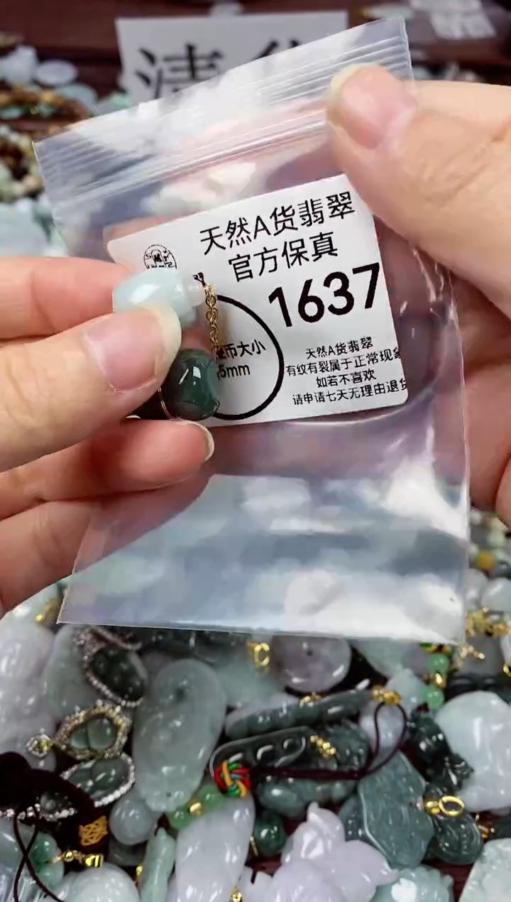 【闪购商品】翡翠颈饰未镶嵌天然A货翡翠1637