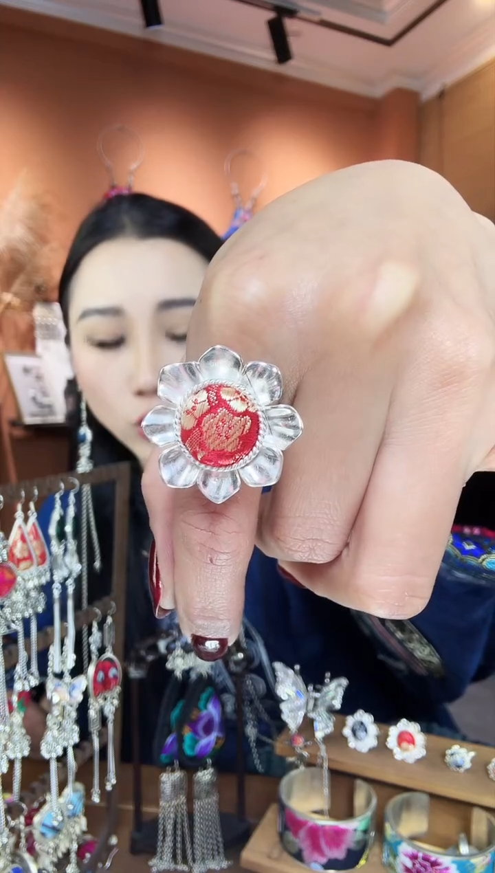 【闪购商品】刺绣纯手工民族风戒指