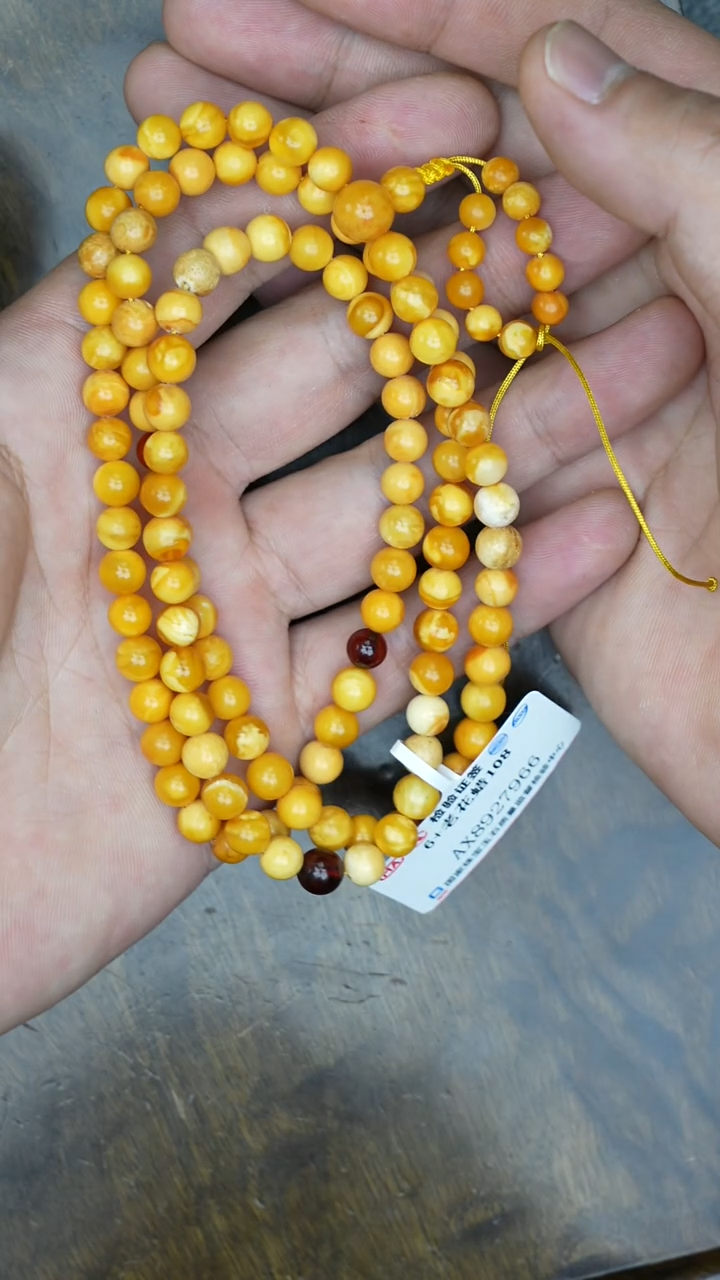 【闪购商品】琥珀裸石未镶嵌老花蜡108素圈/多样性发其一