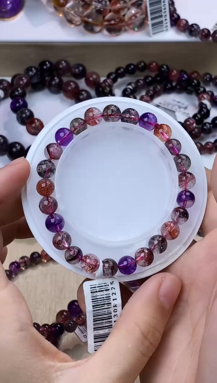 【闪购商品】水晶手链未镶嵌黑加仑超七单圈7m+