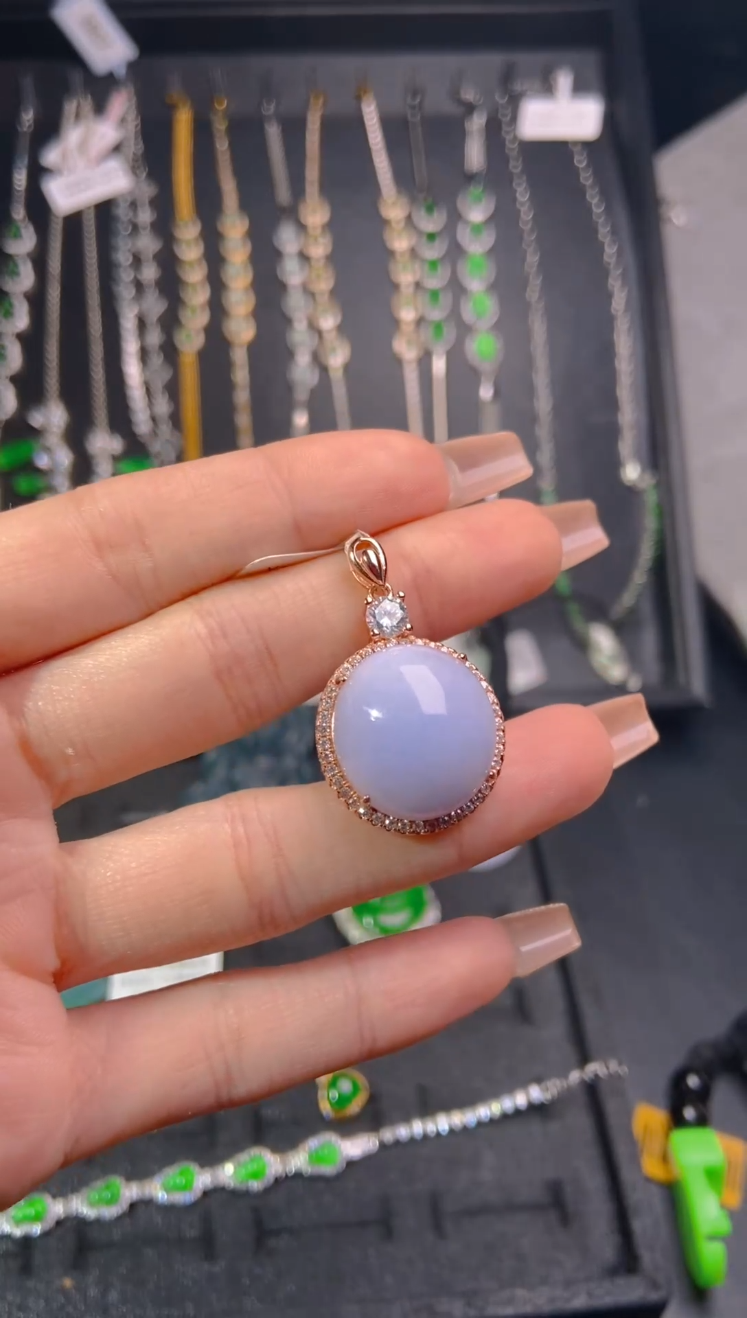 【闪购商品】翡翠颈饰未镶嵌天然翡翠A货141