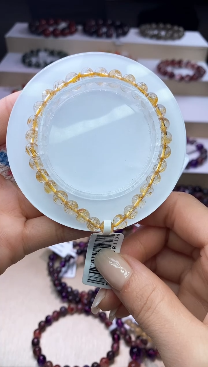 【闪购商品】水晶手链未镶嵌黄金超七单圈6m+