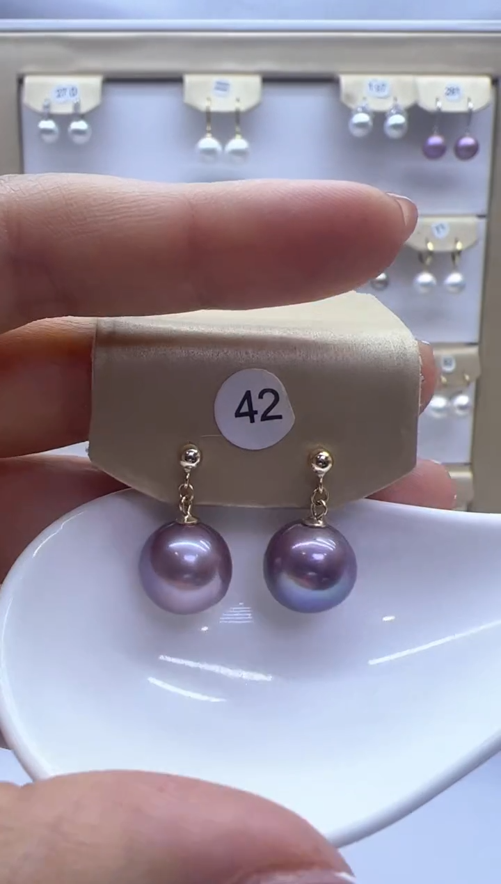 【闪购商品】淡水珍珠耳饰银S925镶嵌42