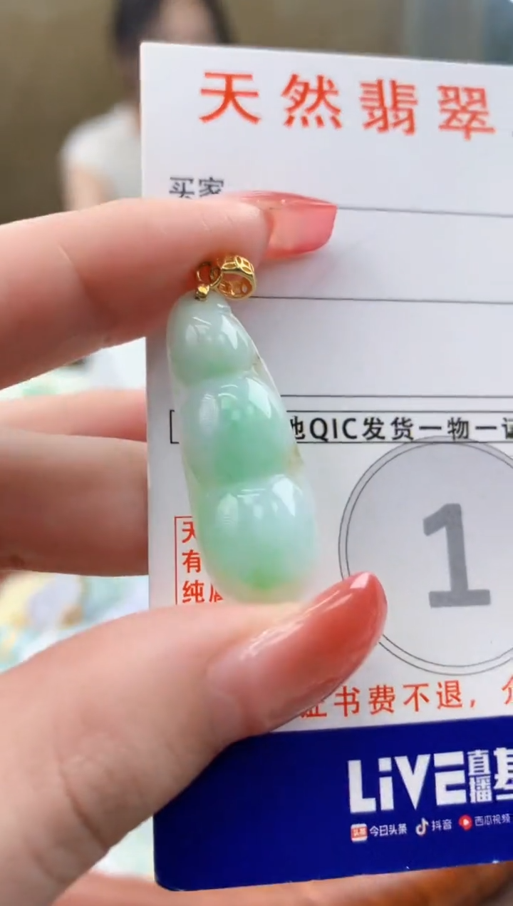 颈饰未镶嵌翡翠天然A货翡翠挂件