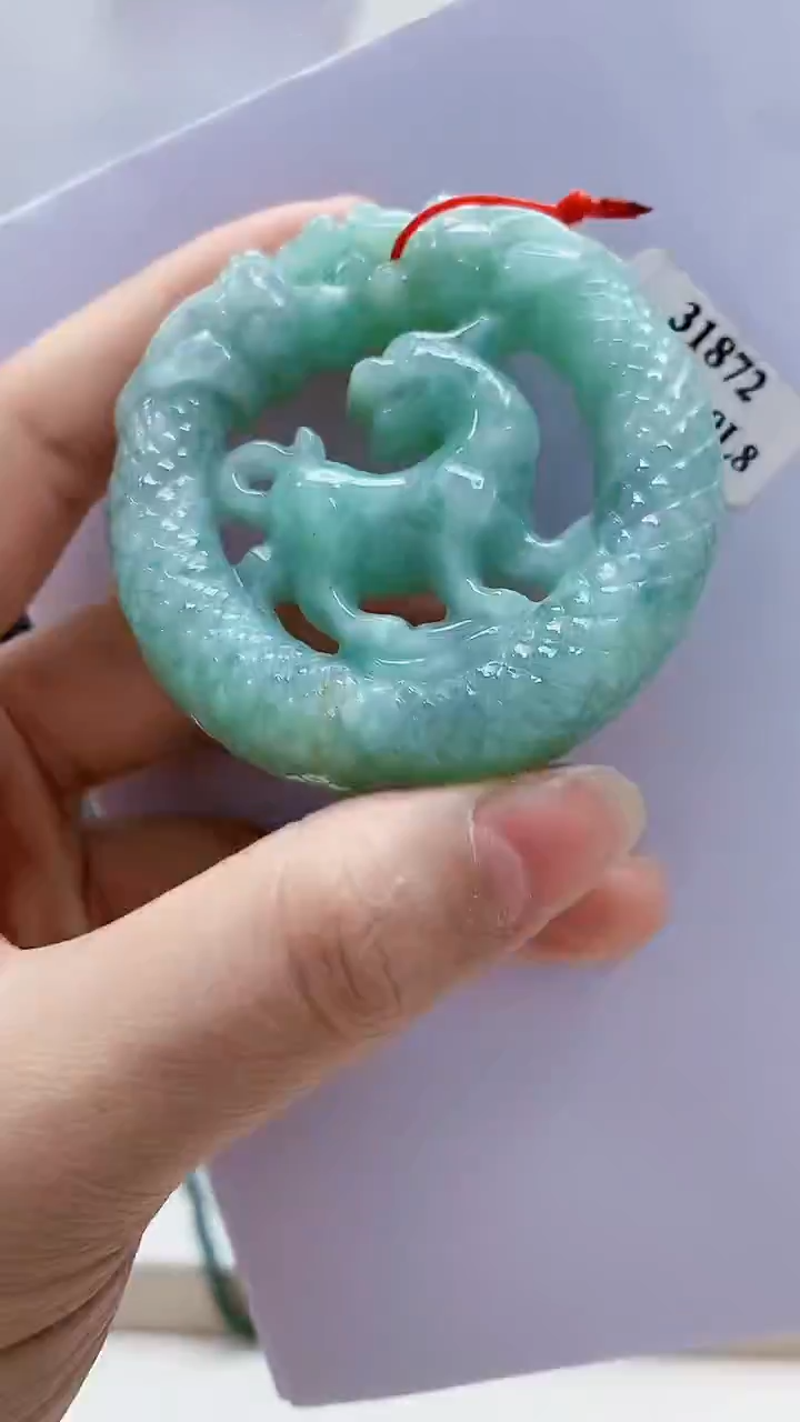 未镶嵌定制翡翠4812lr-毛货挂件48