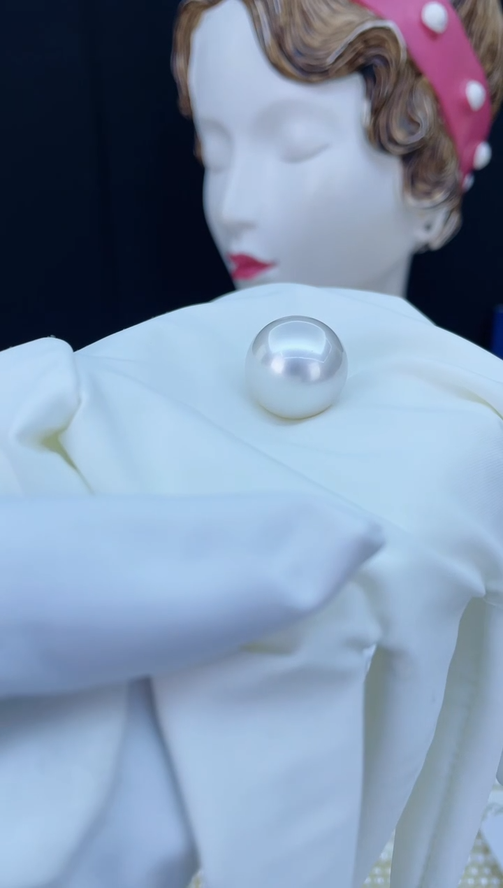 【闪购商品】海水珍珠裸珠未镶嵌海水澳白裸珠17-18mm