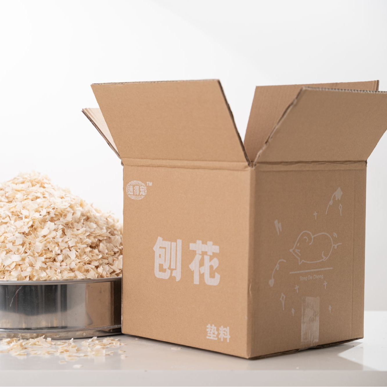刨花仓鼠木屑垫料纯杨木刨花垫料