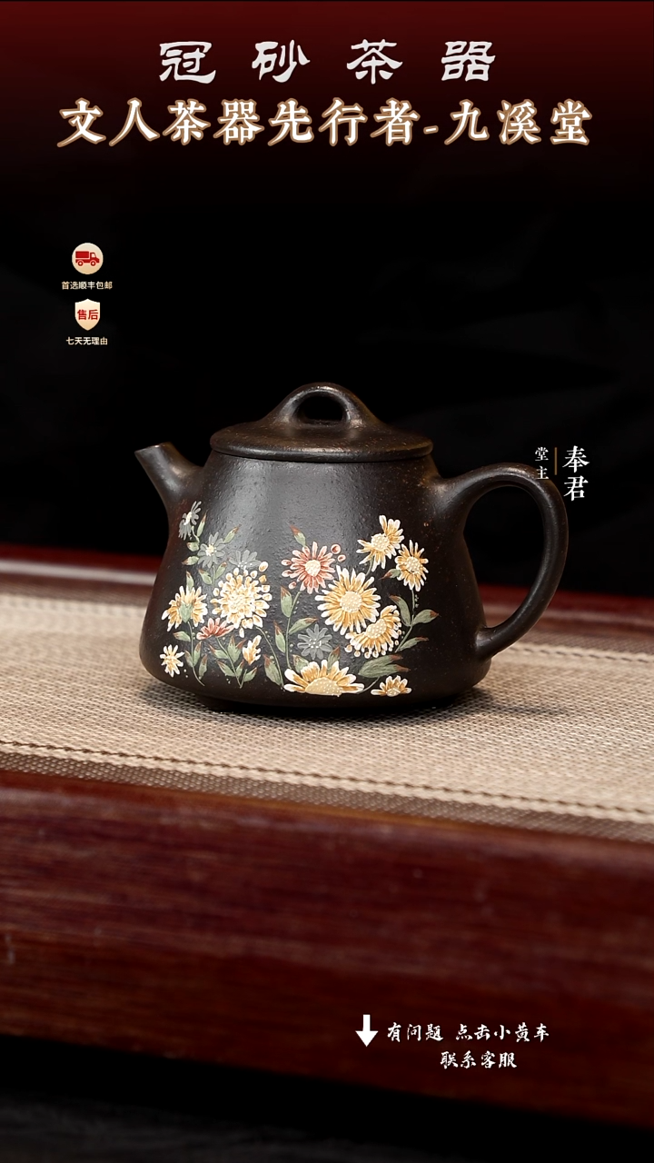 茶壶紫砂九溪堂壶s18