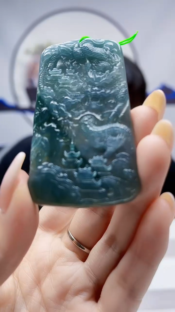 未镶嵌定制翡翠毛货挂件45