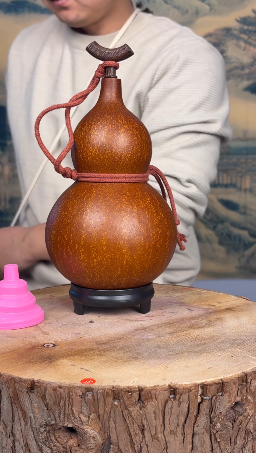 天然大漆酒葫芦 可装开水 一物一拍