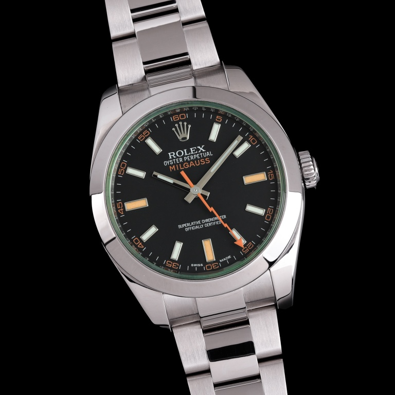 95新 Rolex/劳力士 20年格磁型116400黑盘绿玻璃男士经典机械腕表