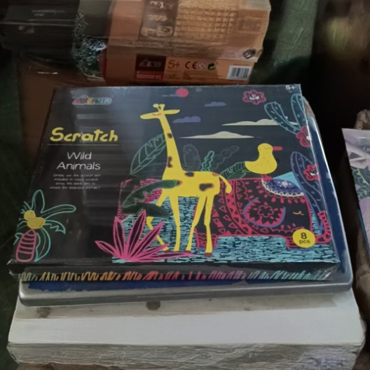 艾维尼刮画纸彩色刮刮画儿童玩具手工DIY创意趣味涂鸦