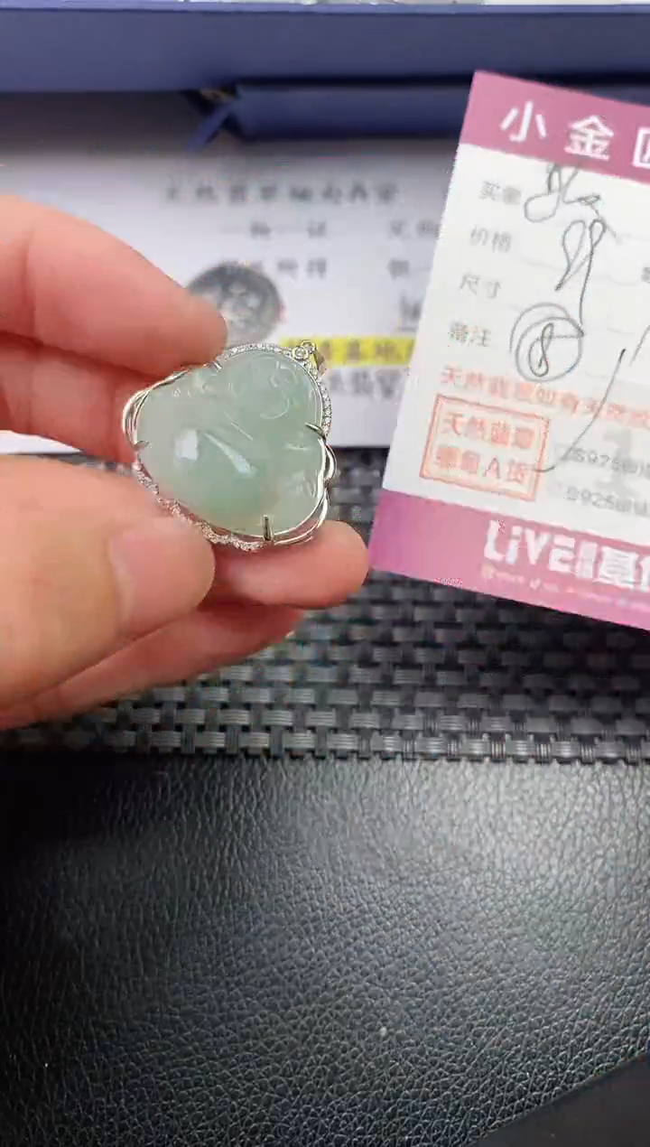 翡翠银S925镶嵌颈饰·