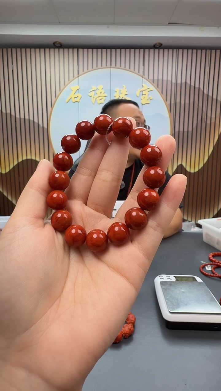 未镶嵌手串南红玛瑙035ZB1226产品一个