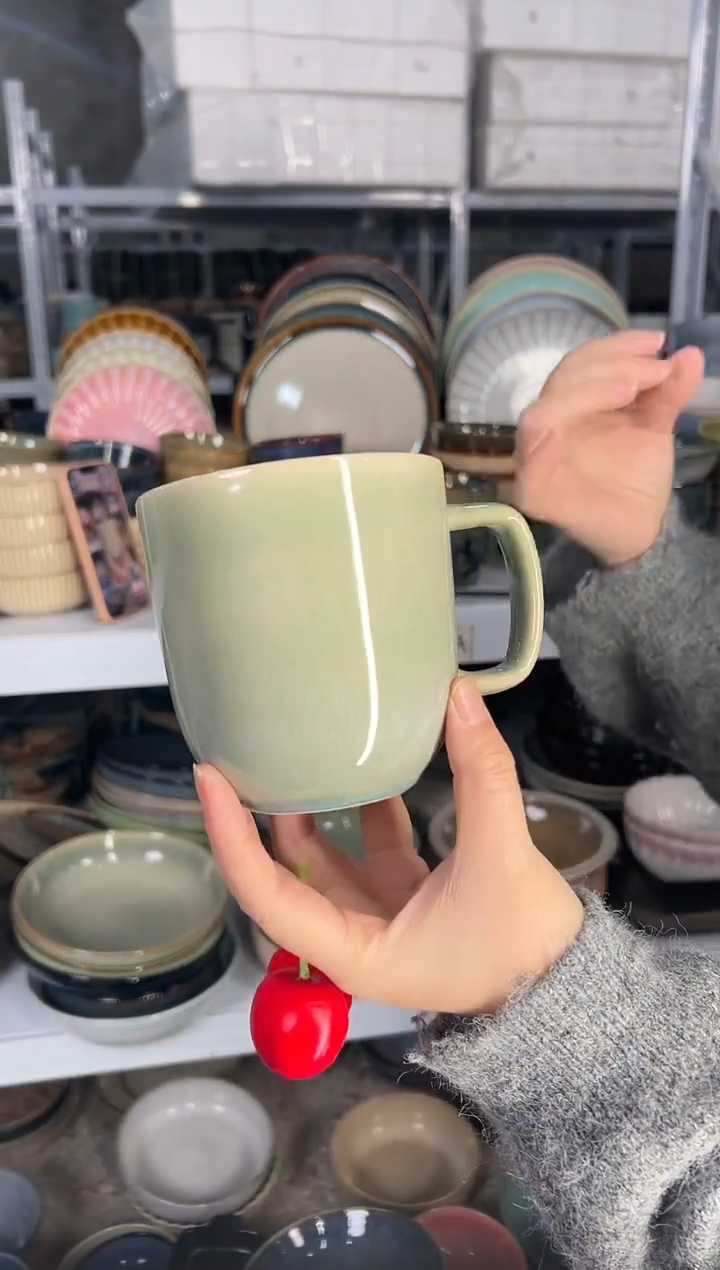 陶瓷外贸尾货瑕疵满20包邮X 水杯