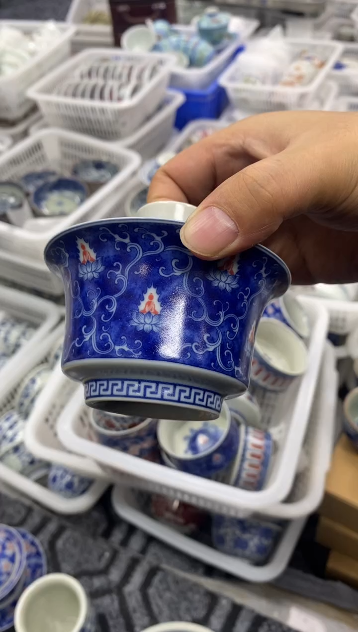 摆件陶景德陶瓷茶具容量约140