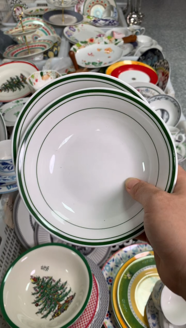 瓷陶瓷尾单CC101微瑕2个样品碗