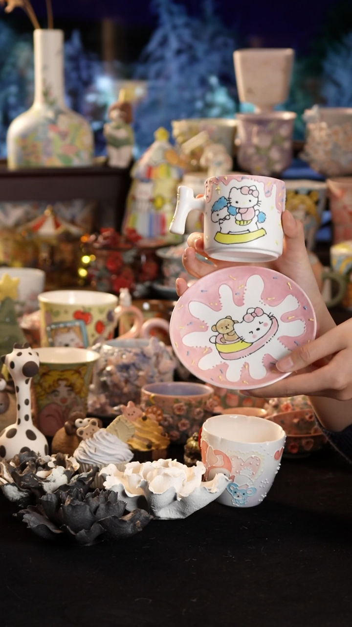 其他陶景德镇釉下彩手绘设计师款陶瓷