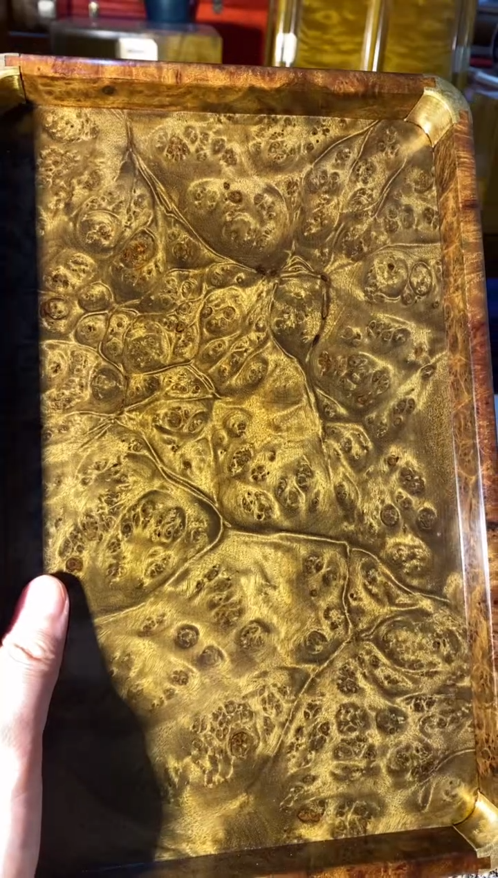 【闪购商品】金丝楠木艺阴沉文承盘F21