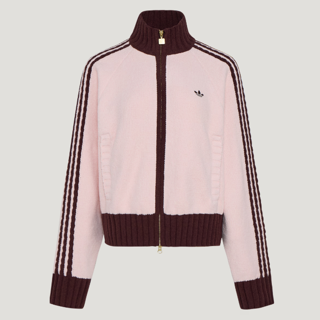 adidas阿迪达斯三叶草女子欧阳娜娜同款针织运动夹克外套KV8867