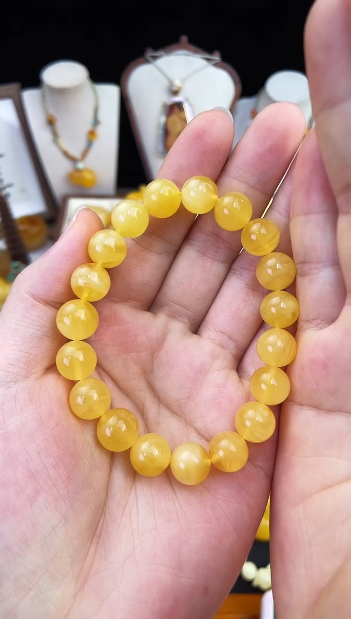 琥珀未镶嵌珠宝奇石柒月