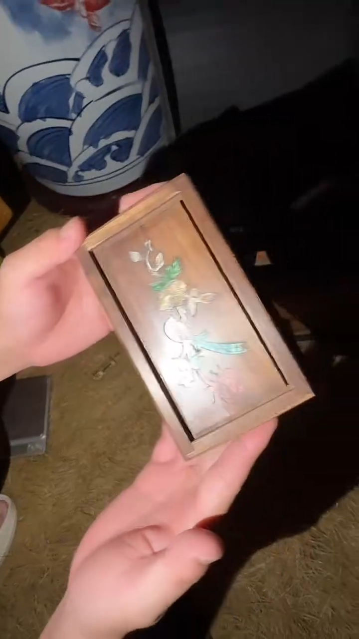 香榧木机关木盒打开