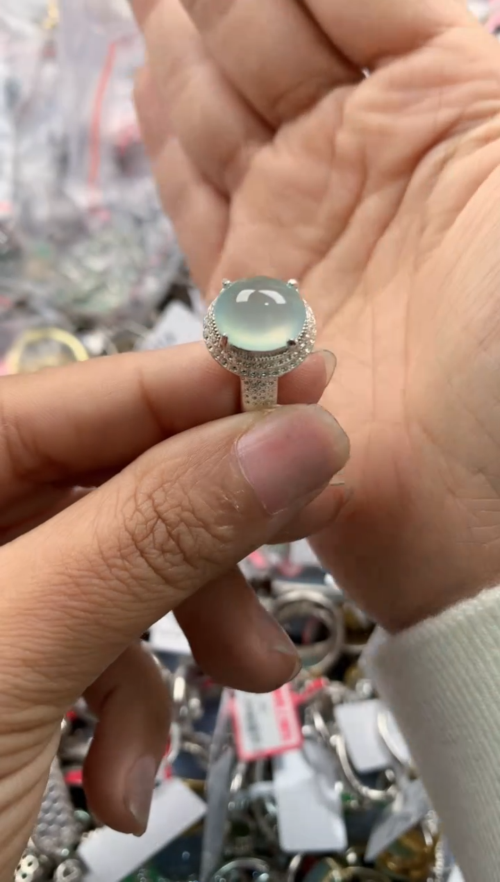 未镶嵌戒指翡翠999---6