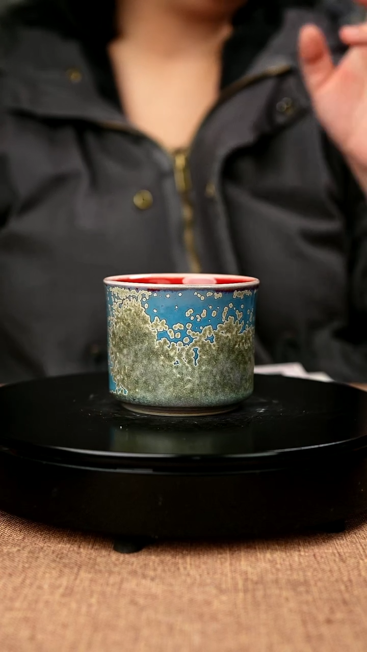 【闪购商品】201#一级品原矿钧瓷炉钧釉直口杯