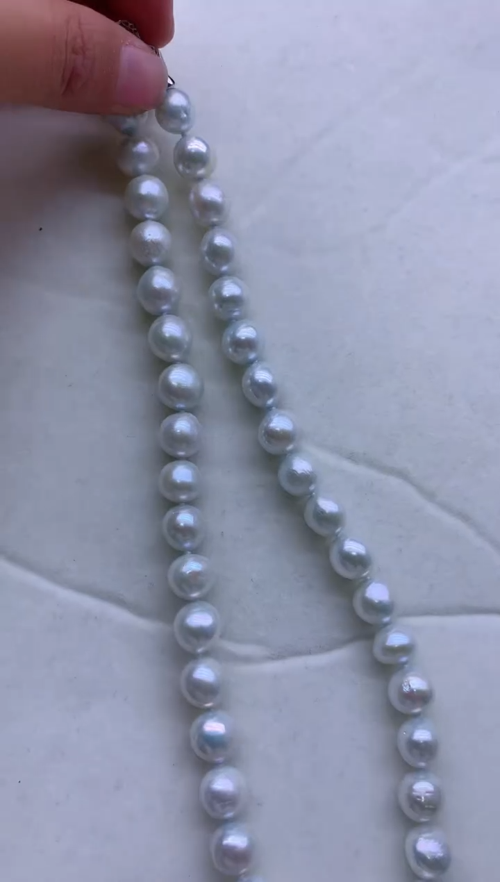 【闪购商品】淡水珍珠项链银S925镶嵌淡水珍珠项链