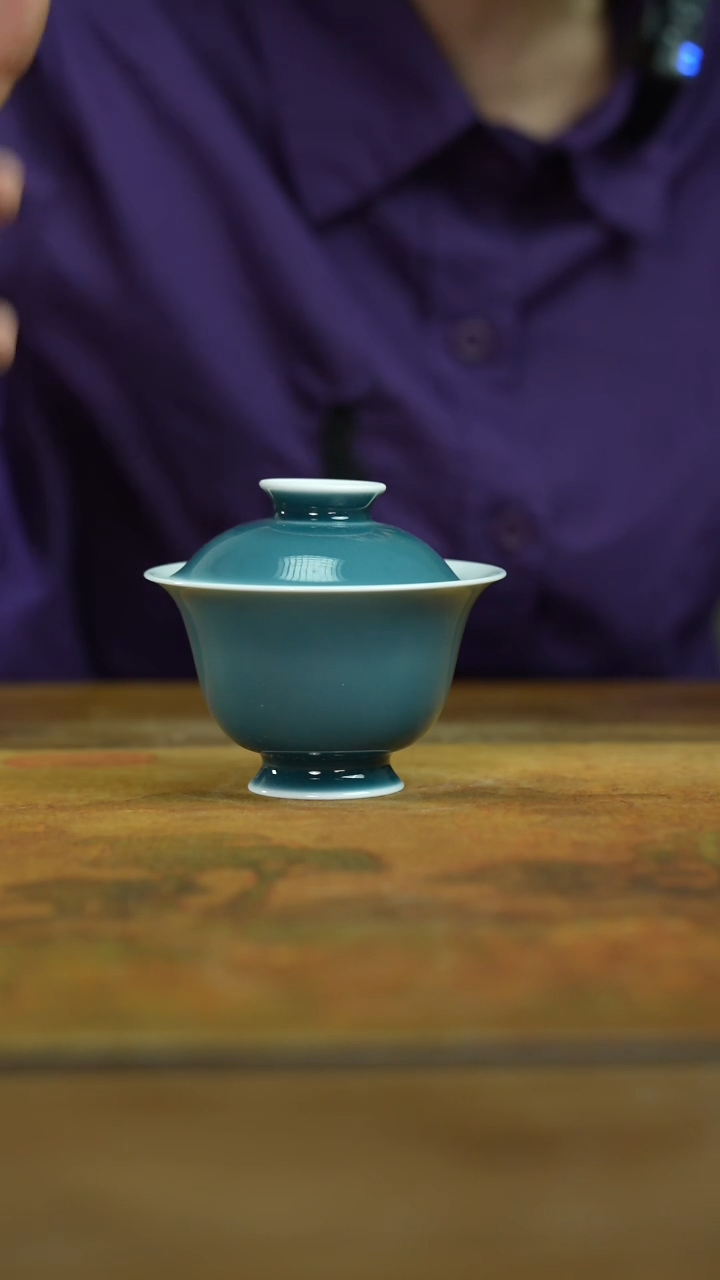 祭青內绘两才盖碗110毫升