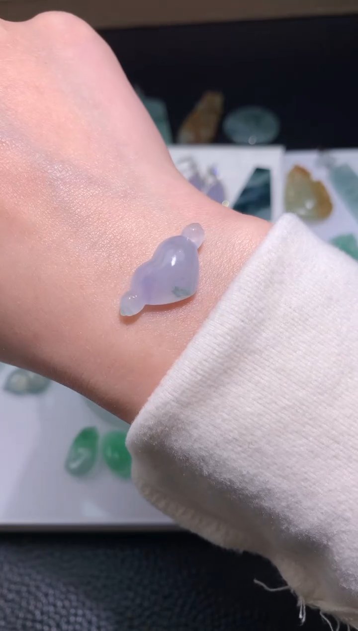 【闪购商品】定制翡翠未镶嵌爱心