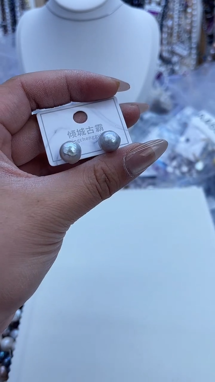 【闪购商品】淡水珍珠耳饰未镶嵌476