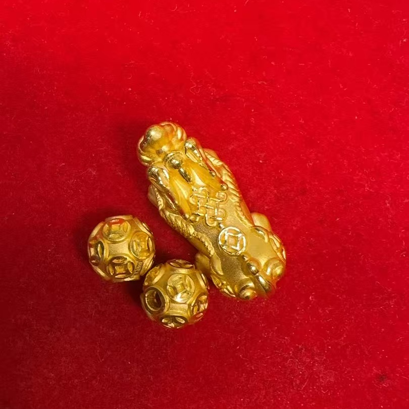 4.07克足金999貔貅转运珠