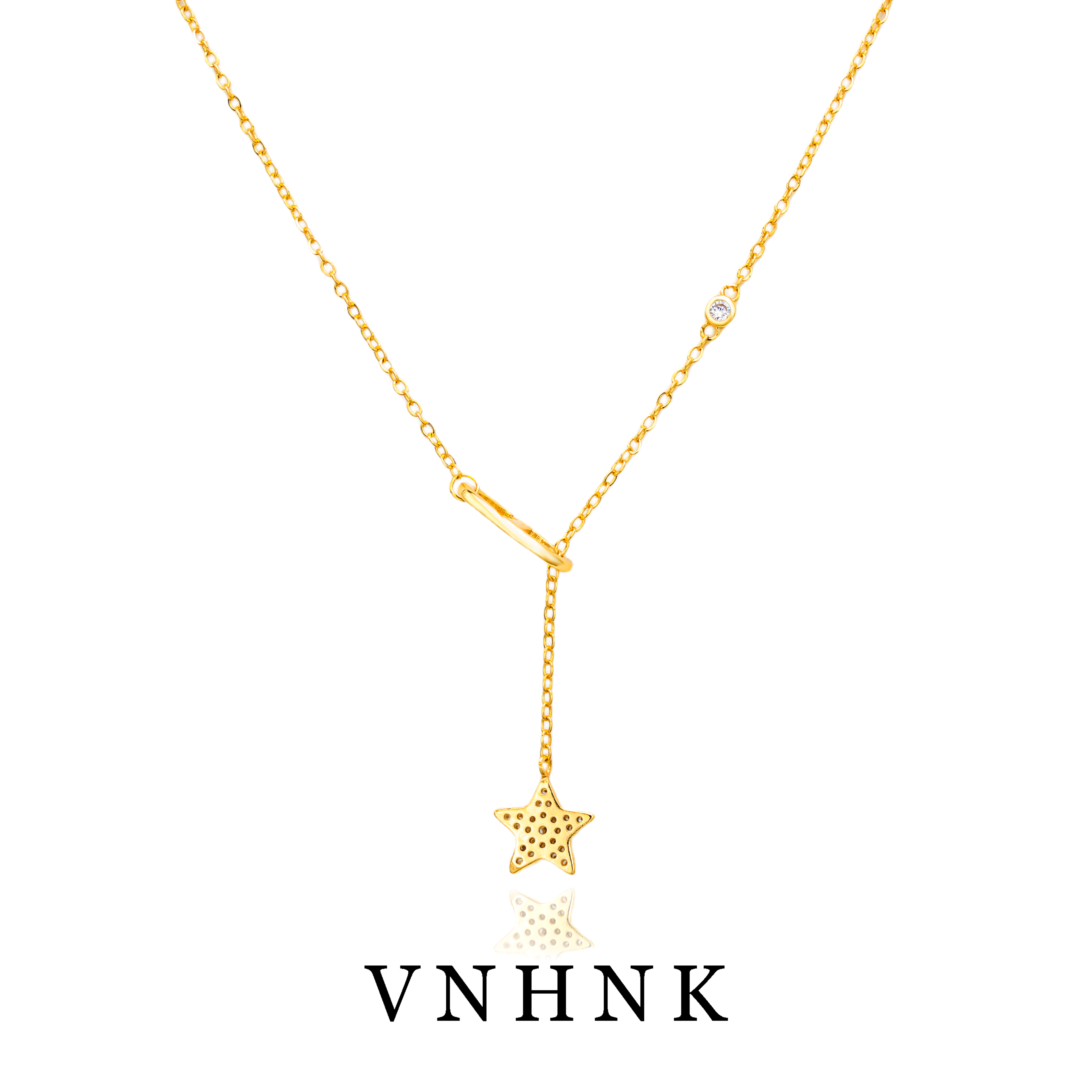 铜合金合成锆石项链 美可儿   YS258   金色气质时尚小众百搭项链