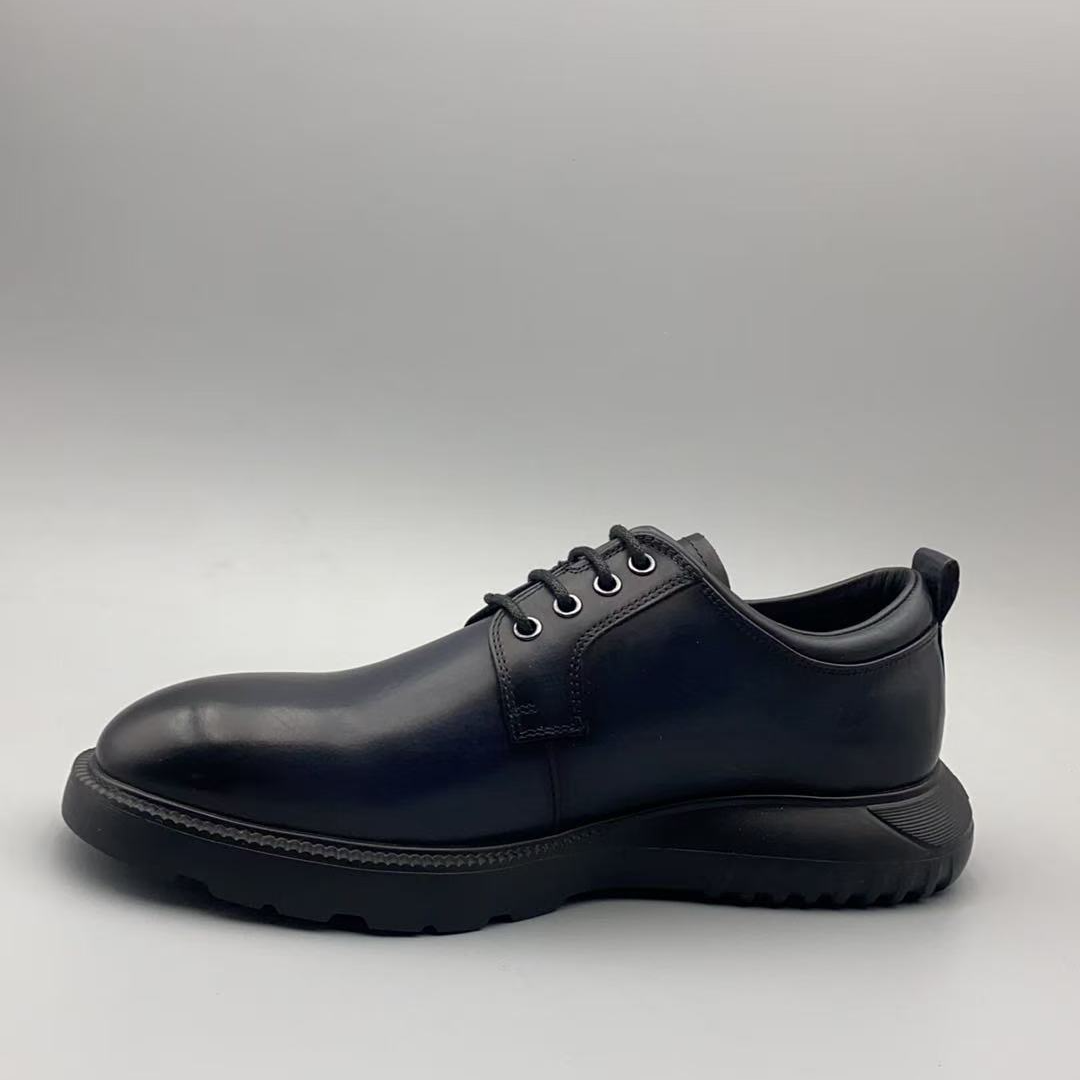 （孤品微瑕介意勿拍）新款轻质厚底系带男士皮鞋休闲鞋C503