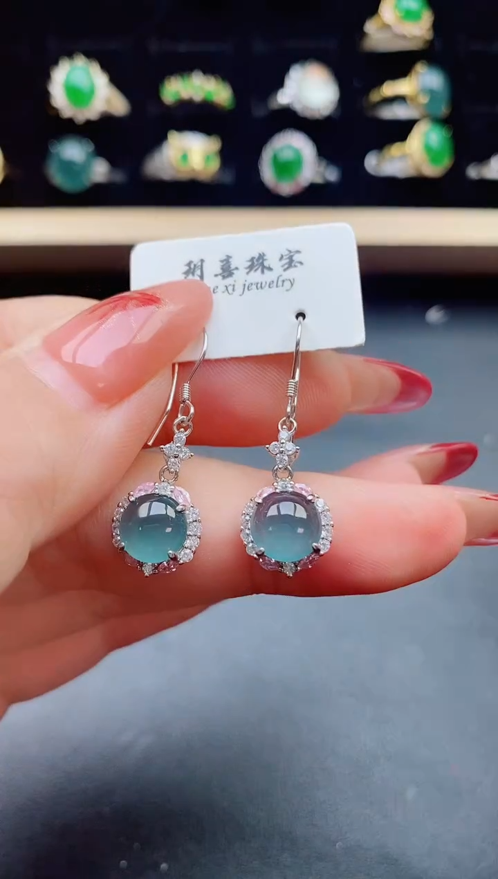 【闪购商品】翡翠戒指银S925镶嵌321321